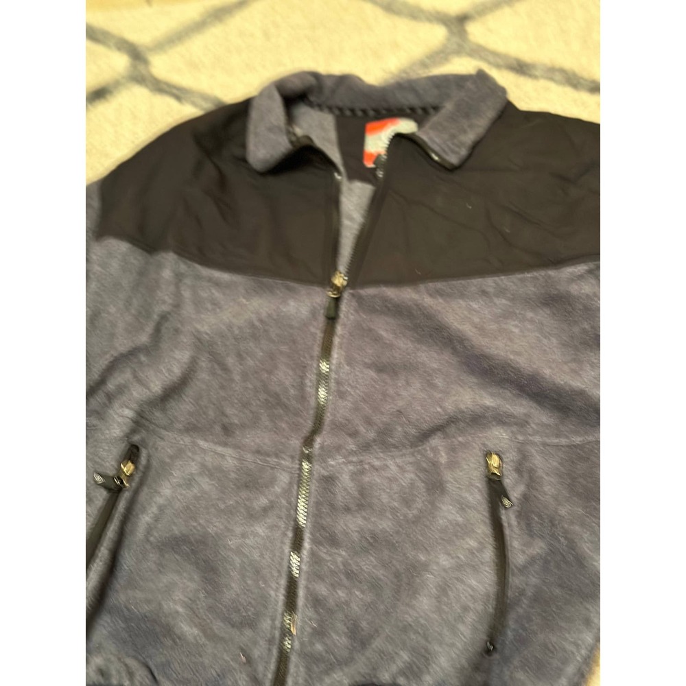 Colorado Clothing Fleece Jacket Men's Size XXL Gray/Black Long Sleeve Collared